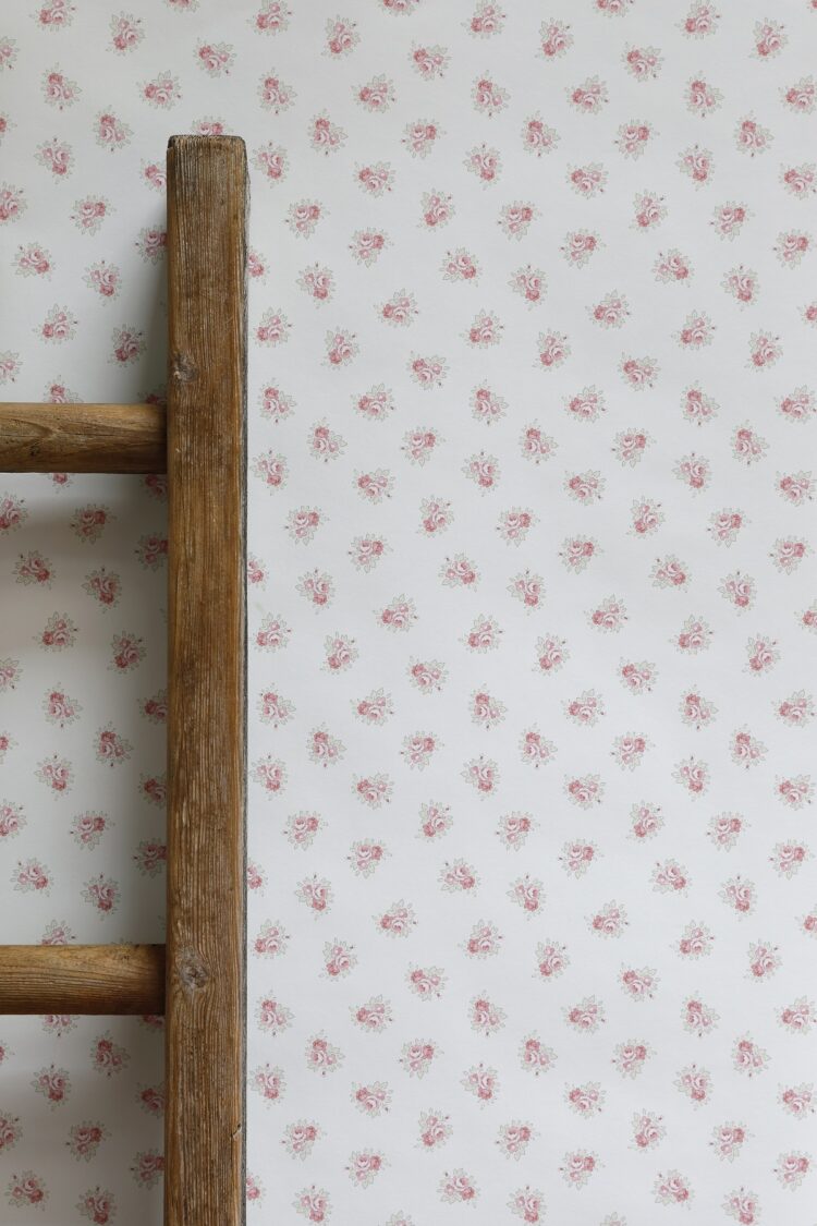 Posies in Ruby Raspberry & Clay Wallpaper