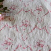 Tallulah Pomegranate on Vintaged Oyster White Linen - Image 3