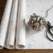 Tallulah Smokey Blues on Cream Wallpaper - Image 3
