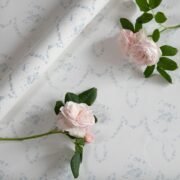 Tallulah Smokey Blues on Cream Wallpaper - Image 2