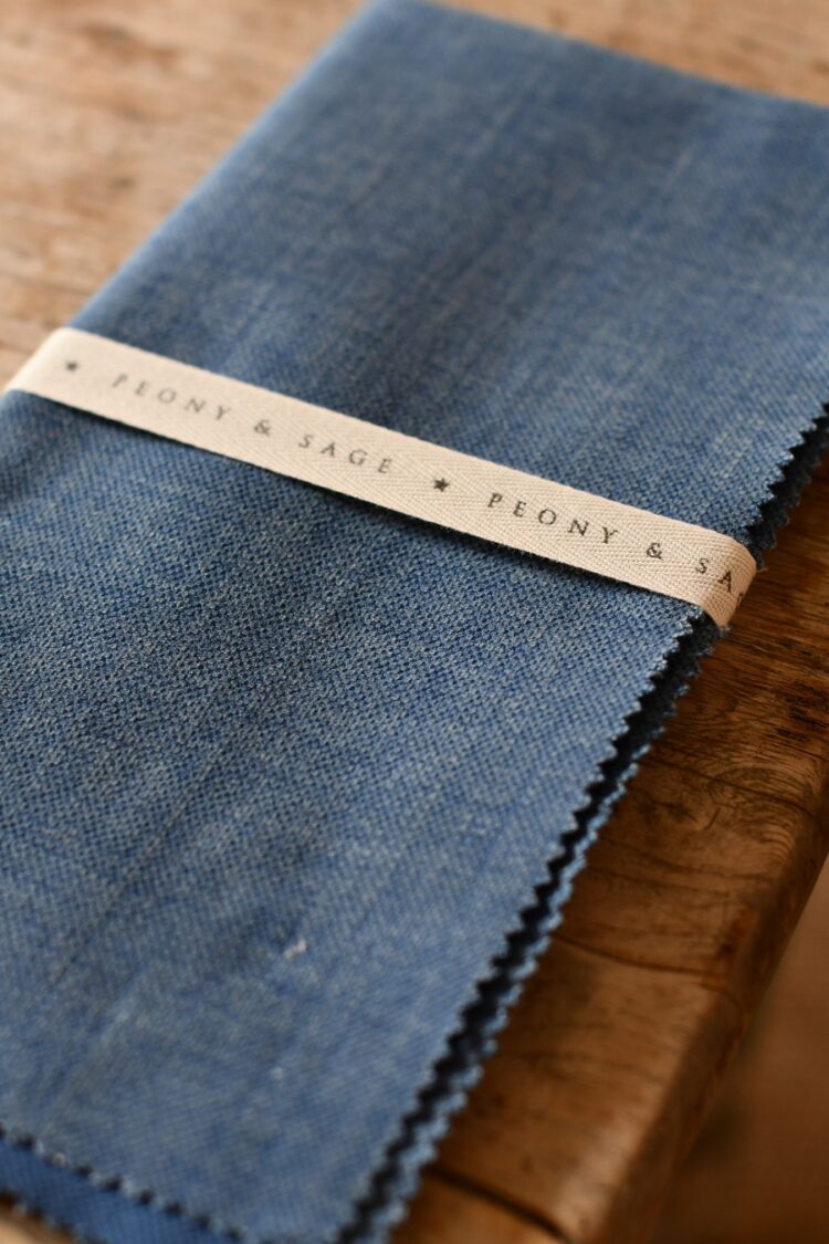 Oxford Blue (Dark) Brushed Linen (Suitable for curtains, blinds & upholstery) £48.00