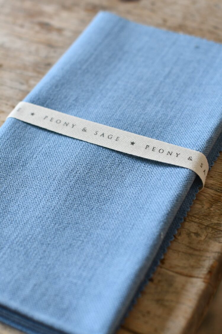 Oxford Blue (Light) Brushed Linen (Suitable for curtains, blinds & upholstery) £48.00