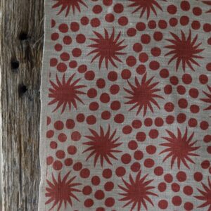 Sundance Midi Indian Red Positive on Dune Linen