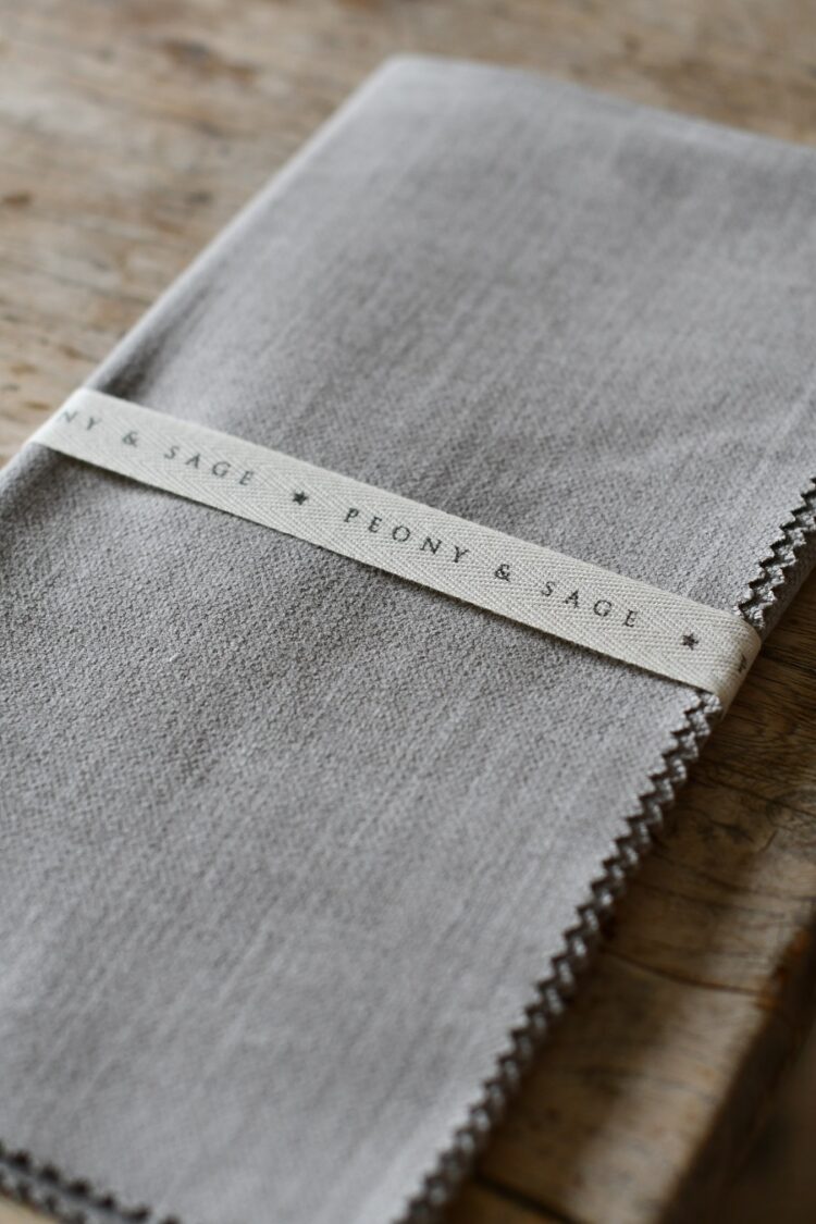 Swedish Grey (Light) Brushed Linen (Suitable for curtains, blinds & upholstery) £48.00