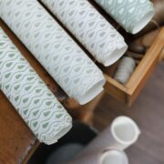 Megeve ~ Forest & Walnut on Cream - Image 2