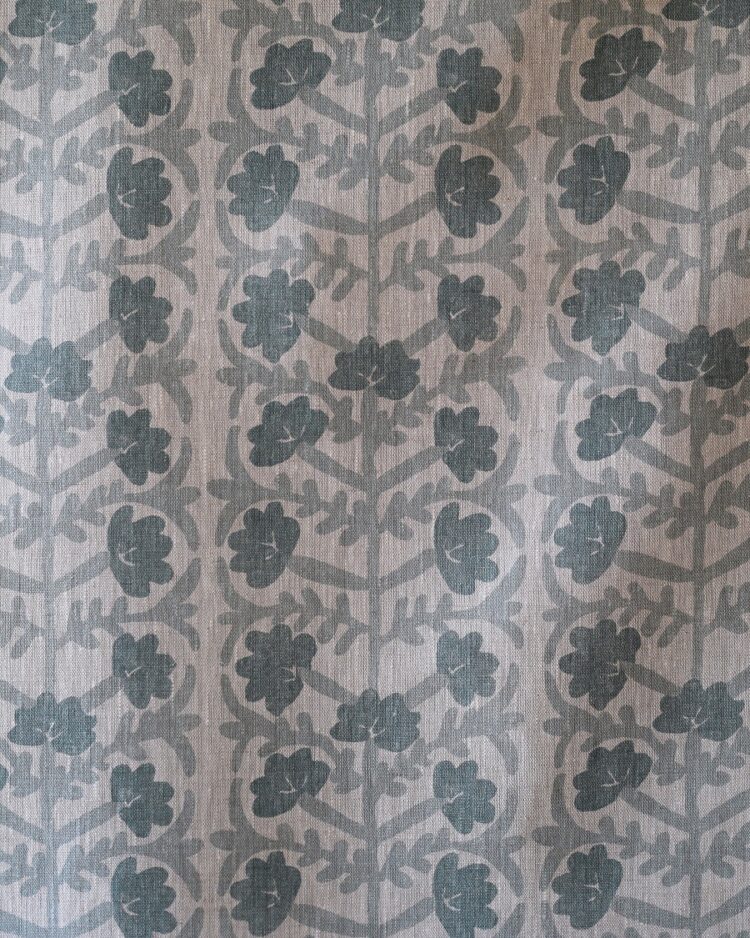 Antibes Grande II Teal Positive on Dune Linen