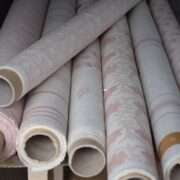 Antibes Grande Damask Pinks Positive on Double Cream Linen NEW - Image 4