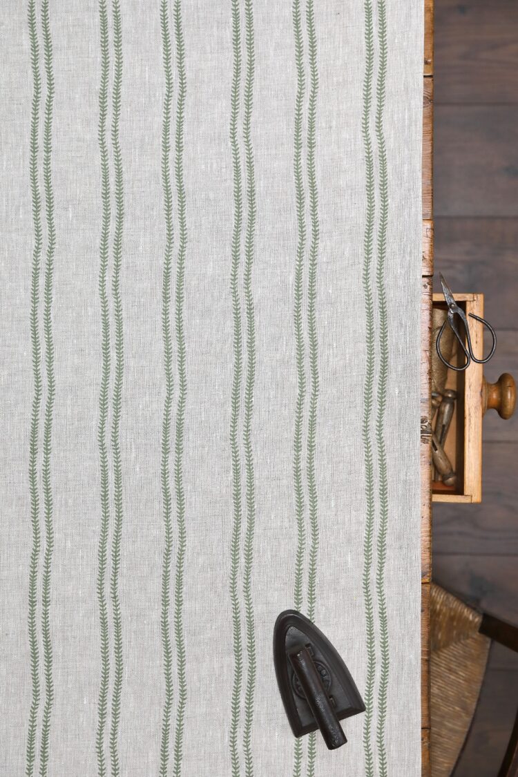 Thistle Stripe Pomme on Dune Linen £82.00