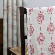 Thali ~ Dark Red on Stone Linen - Image 3