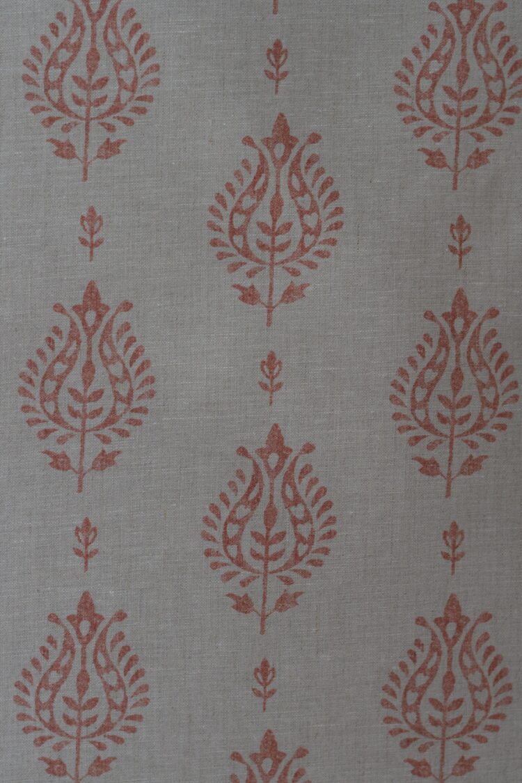 Thali ~ Rust on Stone Linen