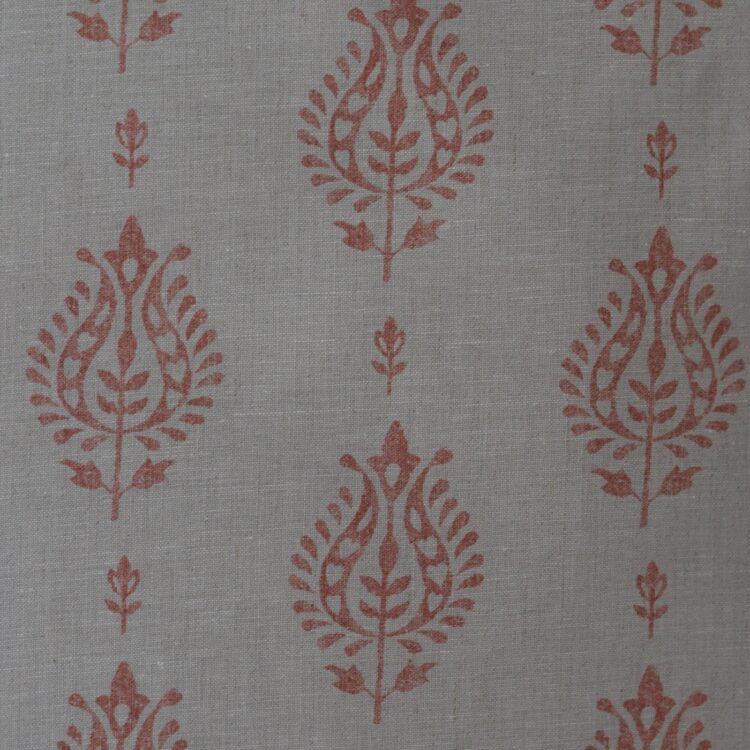 Provence Stripe Weathered Blue and Rust on Grainsack - Peony & Sage