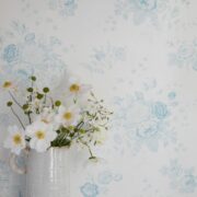 Bella Rosa Cornish Blues Wallpaper - Image 2