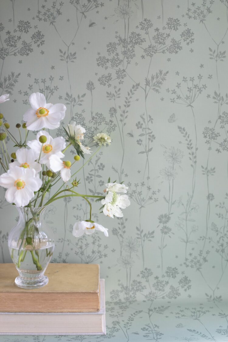 Summer Meadow Wallpaper Sludge II Tone