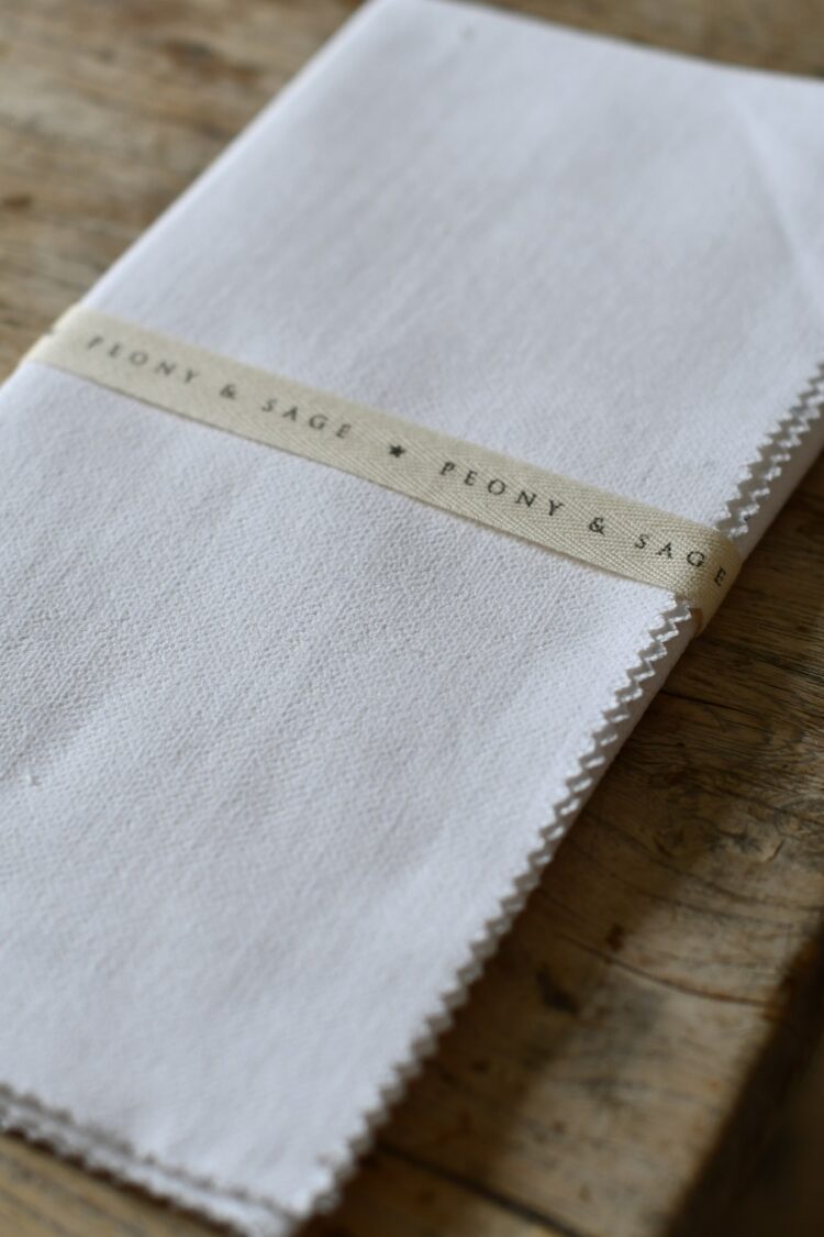 Chalk White Brushed Linen (Suitable for curtains, blinds & upholstery) £48.00