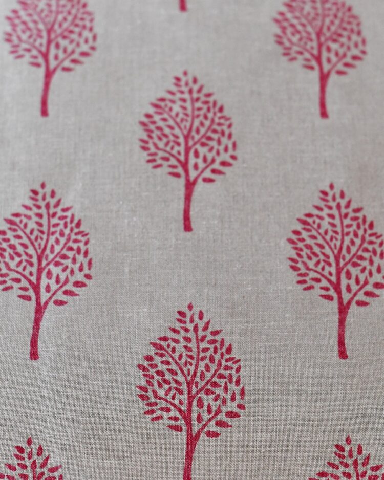 Indian Trees ~ Mia's Red 2m left available by the metre