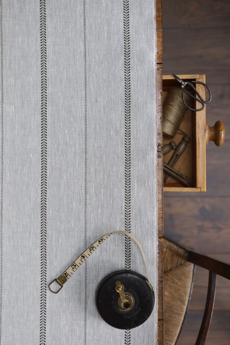 Indi Stripe Heath on Dune Linen