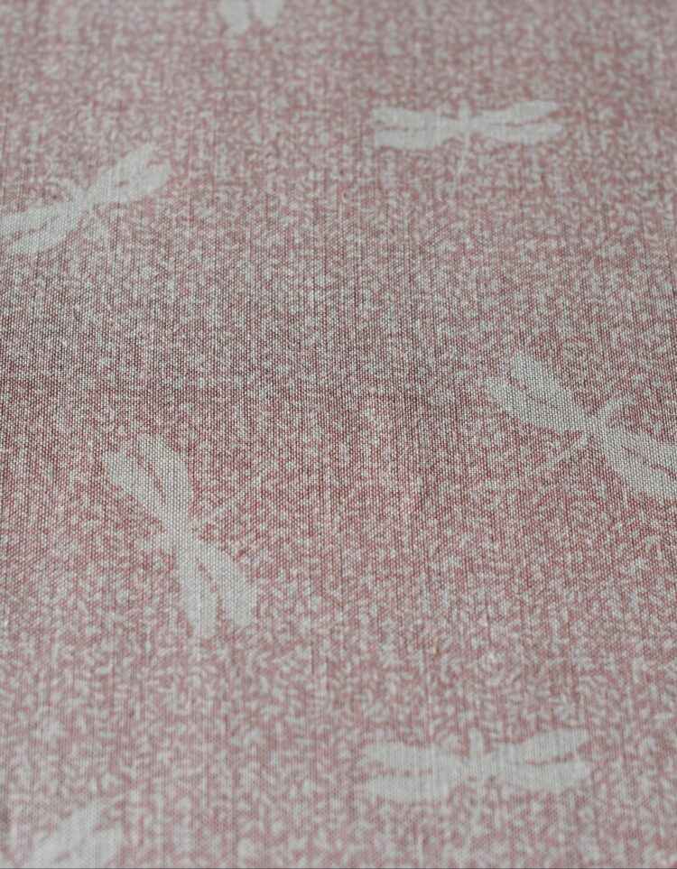 Chasing Dragonflies ~ Chalk Pink on Stone Linen