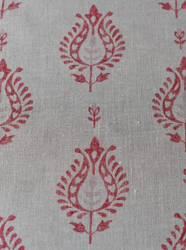 Thali ~ Red and Chalk Pink