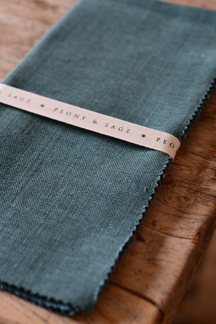 Teal Brushed Linen (Suitable for curtains, blinds & upholstery) £48.00