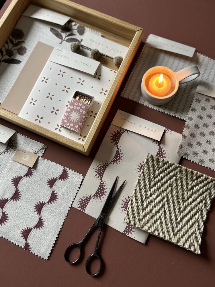 Warm Brown + Burgundy Moodboard No. 7