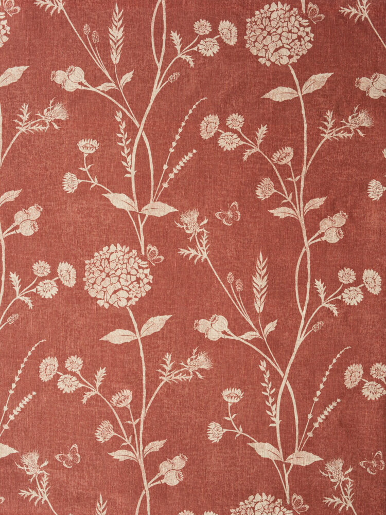Large Walled Garden Earth Blotch on Dune Linen