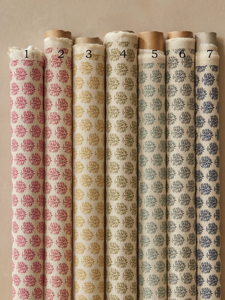 Sameera {Tiny} on Stone Linen {Assorted Colourways Listed Below}