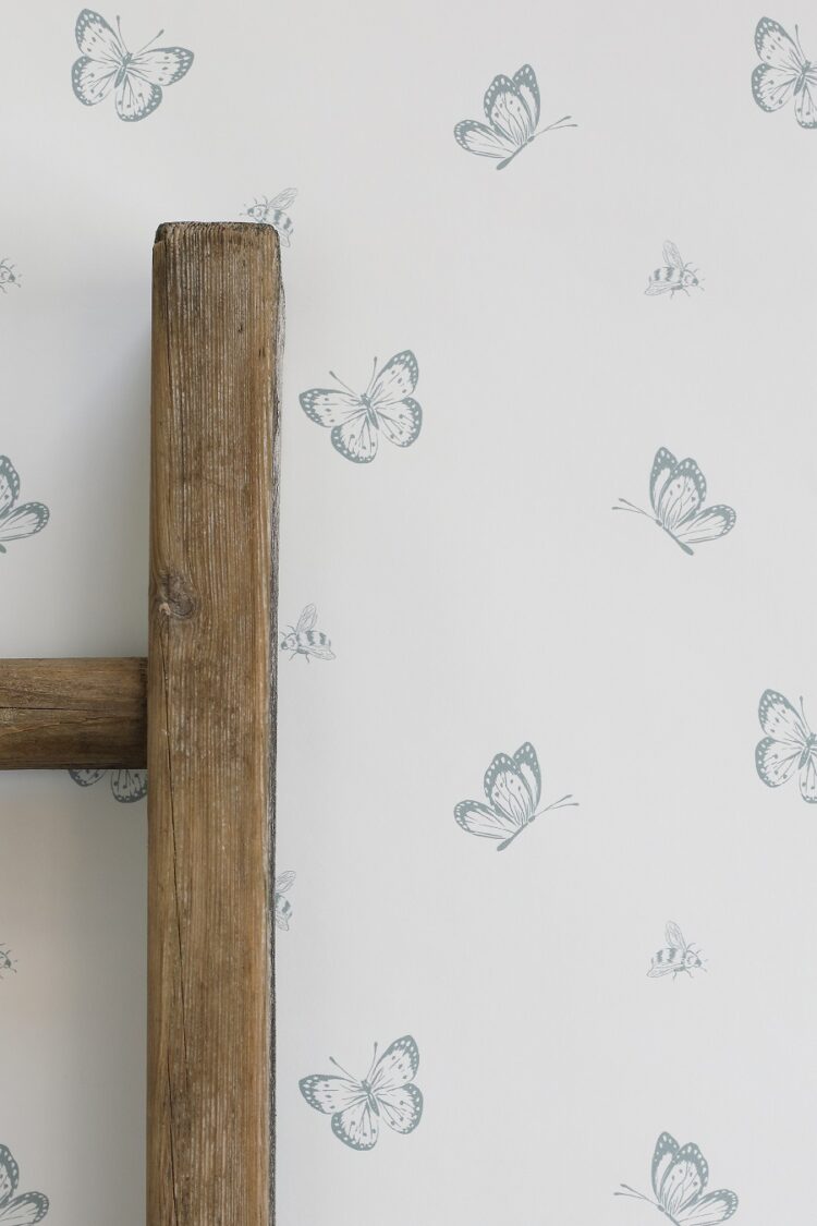 Bee and Butterfly Wallpaper in Rain