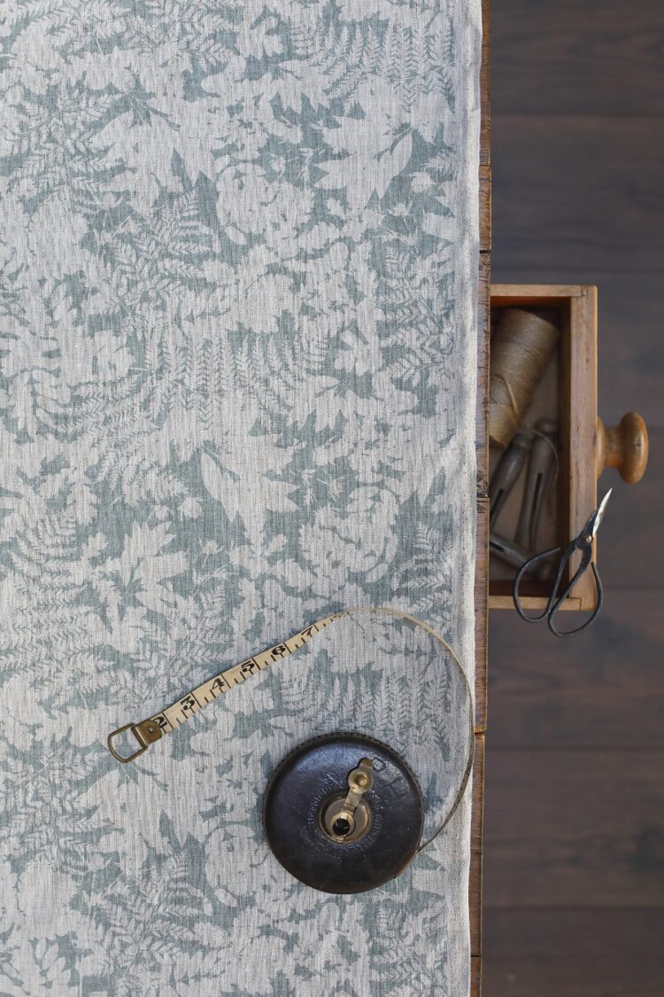 Woodland Driftwood Grey on Dune Linen