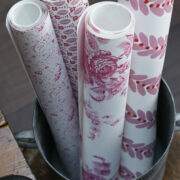 Mia Raspberry Wallpaper - Image 4