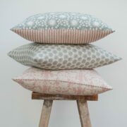Antibes Grande Chalk Pink Blotch on Stone Linen - Image 2