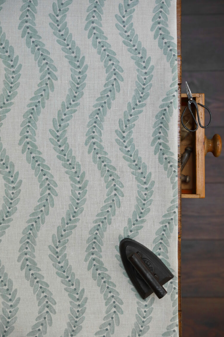Willow Sage and Driftwood Grey on Stone Linen