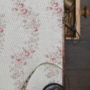 Isadora ~ Rose and Stone Grey on Cream Linen - Image 2