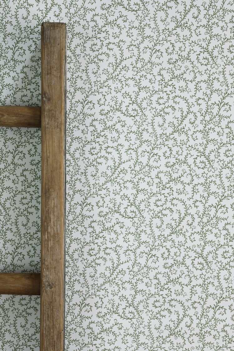 Seashores Wallpaper Olive Green Positive
