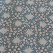 Sundance II colour Amalfi Blue and Rust on White Linen Union * - Image 2