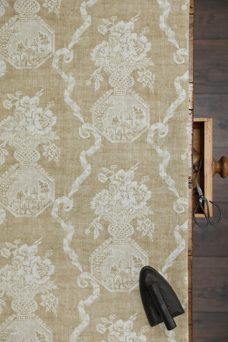 Greta ~ Wheat on Chunky Linen
