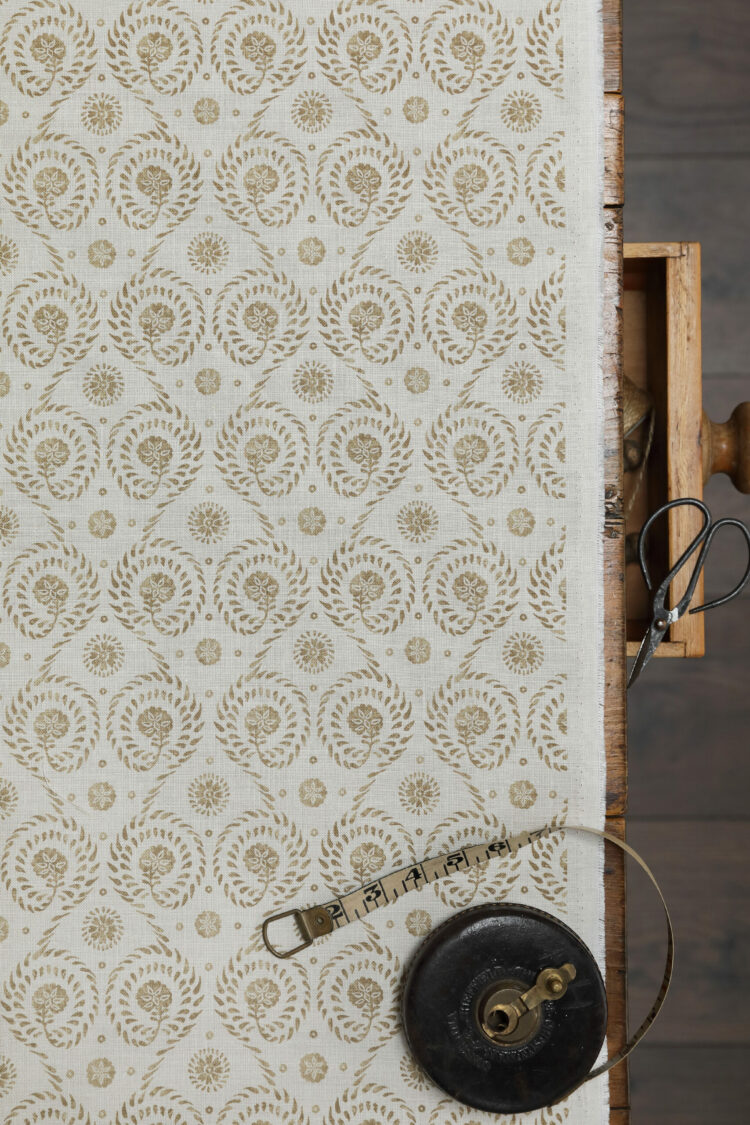 Zaatar Wheat on Cream Linen NEW *