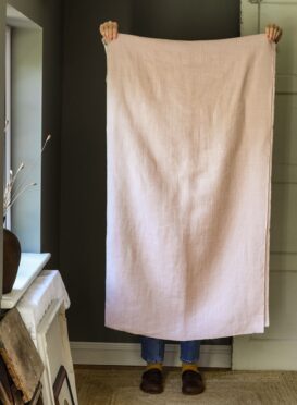 Plaster Pink Luxurious Laundered Linen £75.00