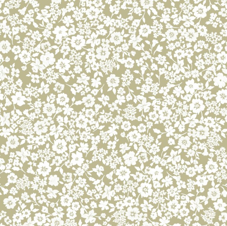 Sugarplum Daisy in French Gray Wallpaper