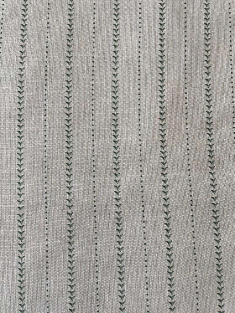 Napoli Stripe Just Green on Ivory