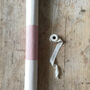 Bateau Broadstripe Vertical 6 inch on Cream Recycled Cotton ~ Chalk Pink - Image 3