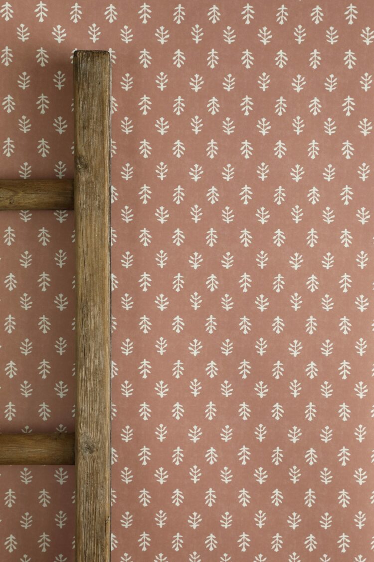 Inca Wallpaper (Small) Red Clay