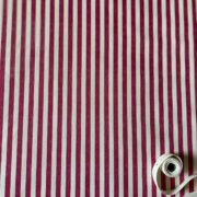 Punch + Judy Stripes on Cream Recycled Cotton ~ Jemima Red - Image 2