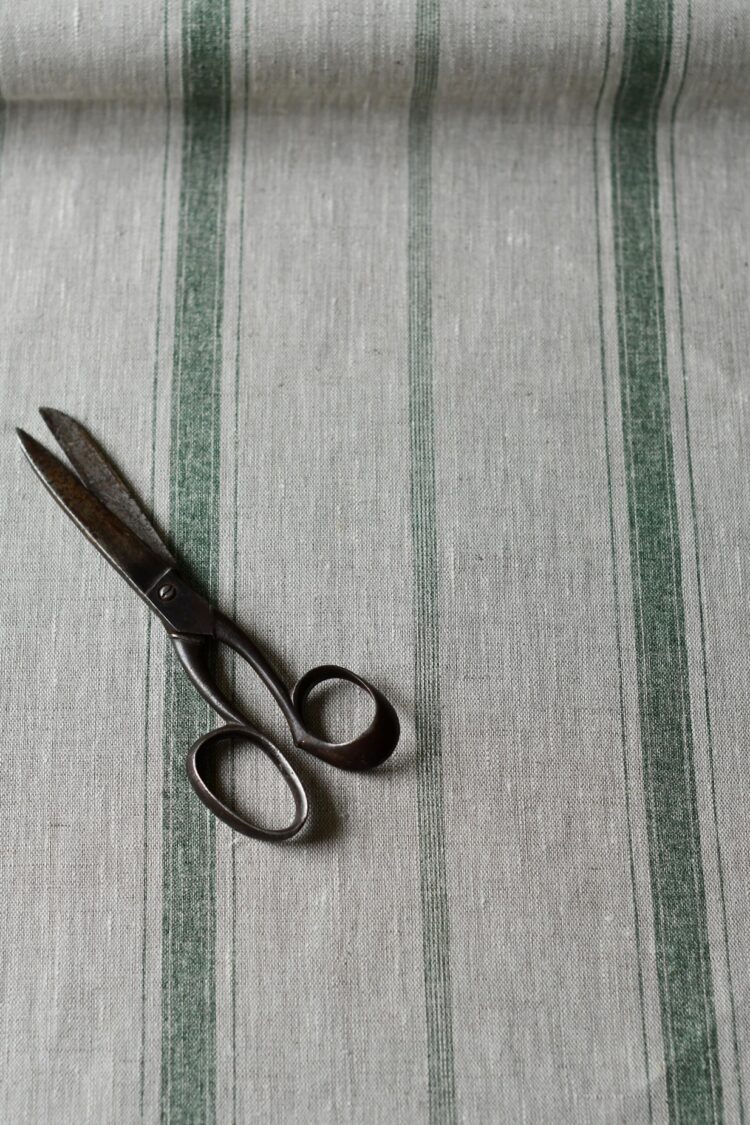 Sorrento Stripe {Single Colour} Just Green Dune Linen
