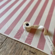 Summer Stripe {Vertical} on Cream Recycled Cotton ~ Berry Pink - Image 4