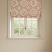 Maya Large Soft Red Clay Blotch on Stone Linen - Image 3