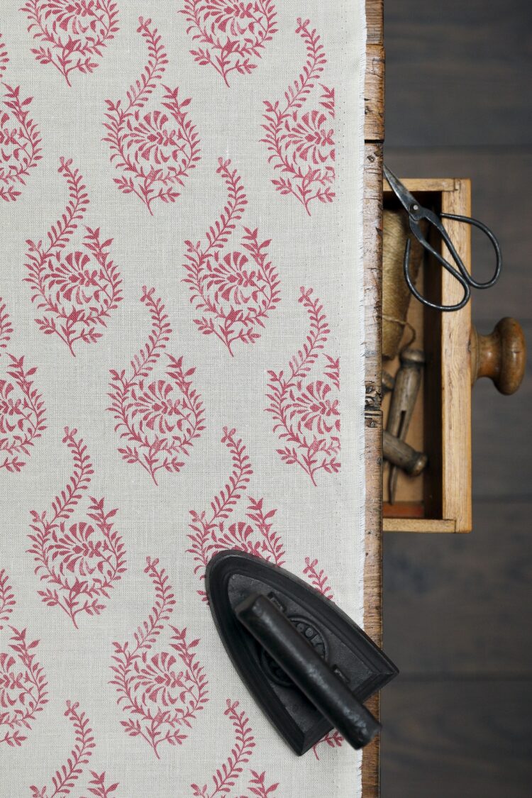 Imara Linen Tuscan Red on Stone Linen
