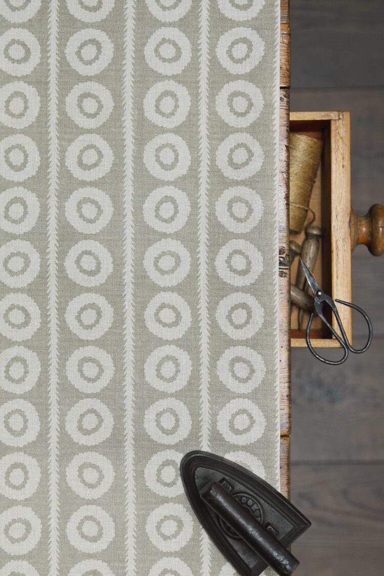 Lima Linen Henna Blotch on Stone Linen