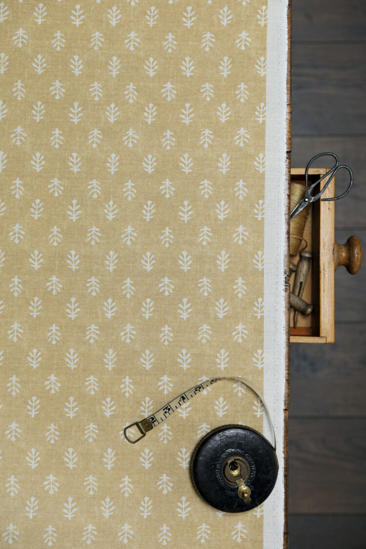 Inca Hay Blotch on Stone Linen
