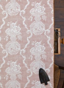 Greta ~ Plaster on Cream Linen
