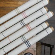 Dutch Stripe Multi ~ Rust on Grainsack Linen - Image 3